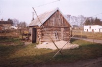 Budynek z pierwszej poowy XX wieku w Lewiczynie