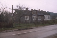 Drewniany dom z 1945 r. w Lipowcu Kocielnym